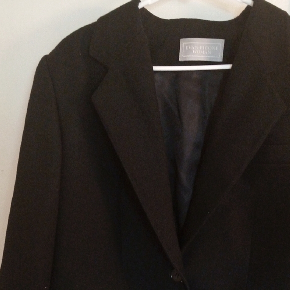 Evan Picone Black Blazer Professional Suit Jacket - Picture 6 of 13